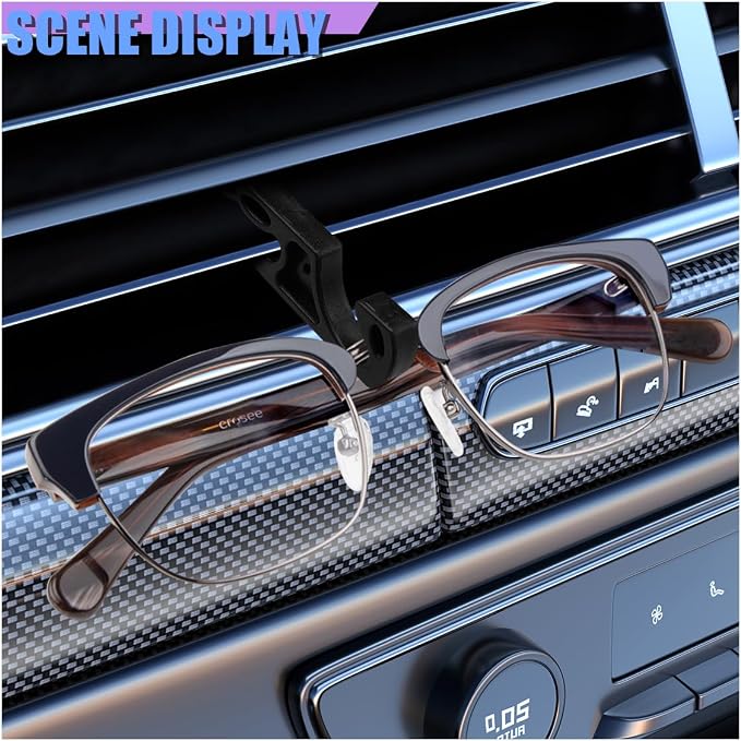 Car Air Vent Hook Hanger, Multifunctional Automotive A/C Vent Storage Organizer, Mini Vehicle Interior Phone Holder Accessories for Earphone Cable, Key, Sunglass, Bag(4PCS)