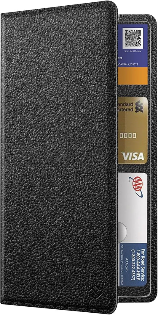 FINPAC Car Registration and Insurance Card Holder, Vehicle Glove Box Card Organizer Wallet Automobile Accessories for License
