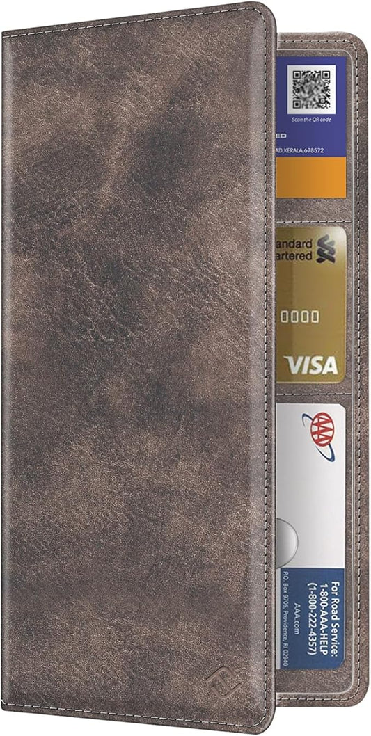 FINPAC Car Registration and Insurance Card Holder, Vehicle Glove Box Card Organizer Wallet Automobile Accessories for License
