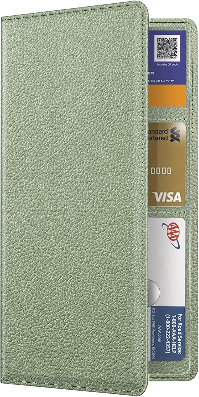 FINPAC Car Registration and Insurance Card Holder, Vehicle Glove Box Card Organizer Wallet Automobile Accessories for License