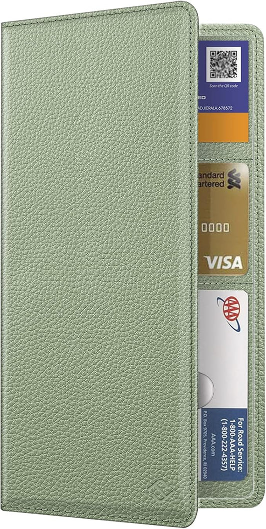 FINPAC Car Registration and Insurance Card Holder, Vehicle Glove Box Card Organizer Wallet Automobile Accessories for License