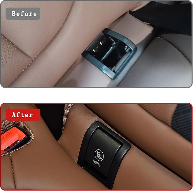 for BMW X5 G05 Child Seat Anchor Cover,ISOFIX Cover Rear Seat Anchor Cover Replacement for BMW X5 G05 2019-2025 52207499786 Beige 1pcs