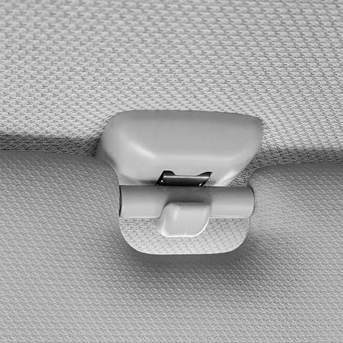 Click&Fit Sun Visor Clips for Audi A1 A3 A4 A5 Q3 Q5 TT 8U0857562A, Grey | Fits for A4 Q5 A5 A3 A1 Q3 TT. Grey Pair, Sunvisor Holders, replaces 8E0857562.