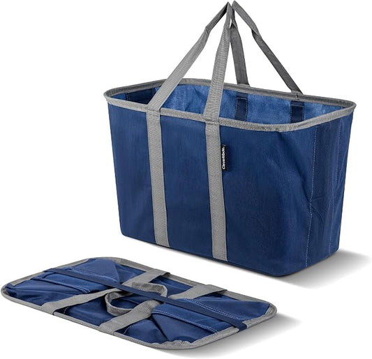 CleverMade EcoBasket Collapsible Tote Basket – Reusable Grocery Tote