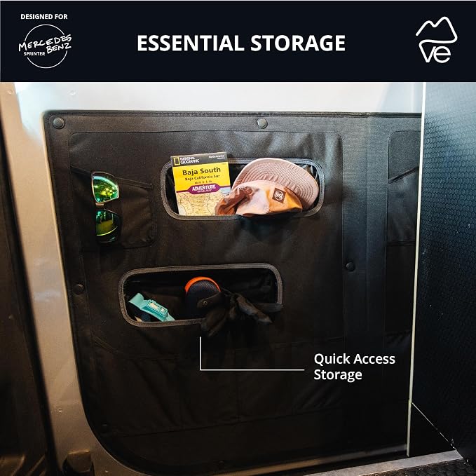 VanEssential Merc Sprinter Van VS30 and NCV3 Sliding Door LOWER Storage Panel