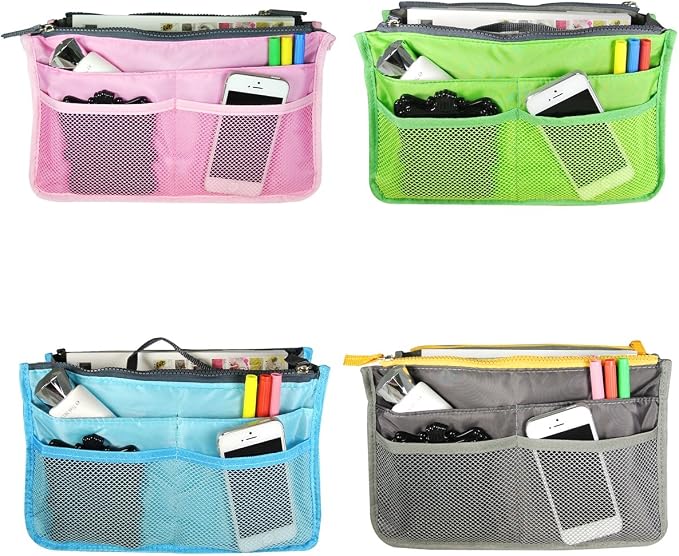 Wrapables® Unisex Bag Insert Organizer, Travel Bag Organizer - Grey