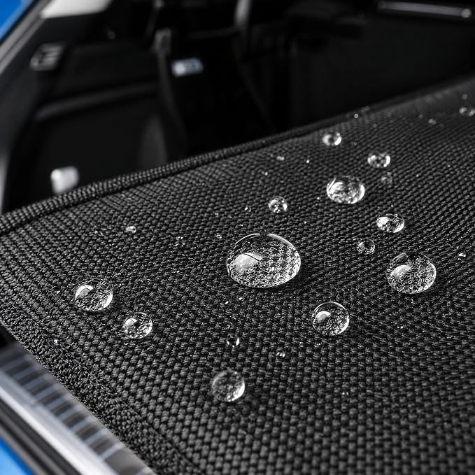 Car Trunk Organizer for SUV, Foldable Waterproof Basket with Front & Side Pockets, Large Capacity Durable Oxford Cloth Storage for Car Organization