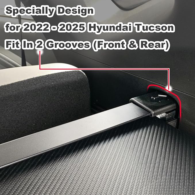 Cargo Cover for Hyundai Tucson 2026 2025 Accessories 2024 2023 2022(Leather),Retractable Trunk Cover Organizer Security Shielding Shade Tonneau Cover for Hyundai Tucson Accessories