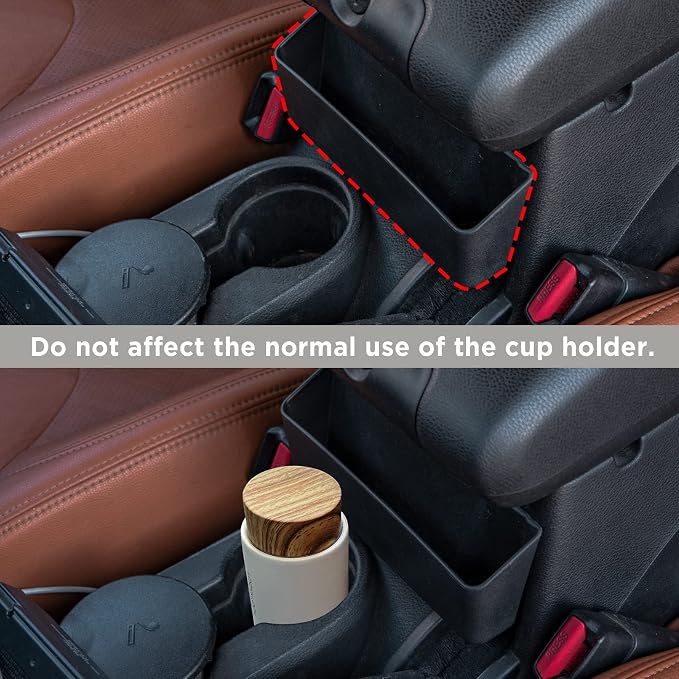 3PCS Gear Shift Console Side Tray Organizer, Center Console Hanging Storage Box, Passenger Side Co-Pilot Organizer Compatible with 2011-2018 Jeep Wrangler JK JKU Interior Accessories