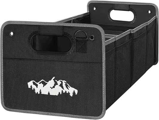 Car Trunk Organizer for Subaru Outback Crosstrek Forester Ascent Impreza WRX Legacy Accessories, Car Trunk SUV Accessories for Men & Women, 600D Oxford Polyester Trunk Storage Organizer Box (WHITE)