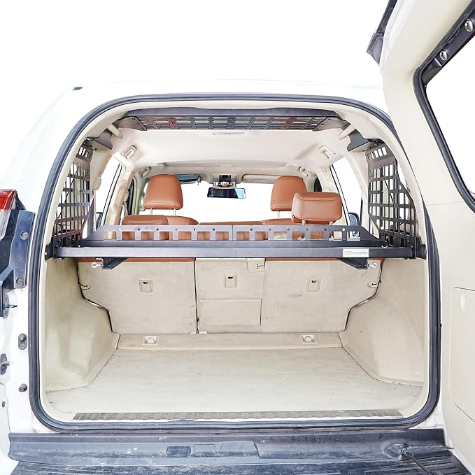 HIGH FLYING for Toyota Prado LC150/Lexus GX460 Car Molle Panels Storage Modular System Trunk Shelf Organizer Rear Cargo Racks
