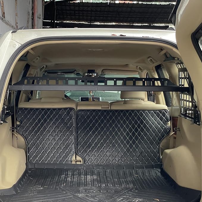 HIGH FLYING for Toyota Prado LC150/Lexus GX460 Car Molle Panels Storage Modular System Trunk Shelf Organizer Rear Cargo Racks (Install requires Side Panels)