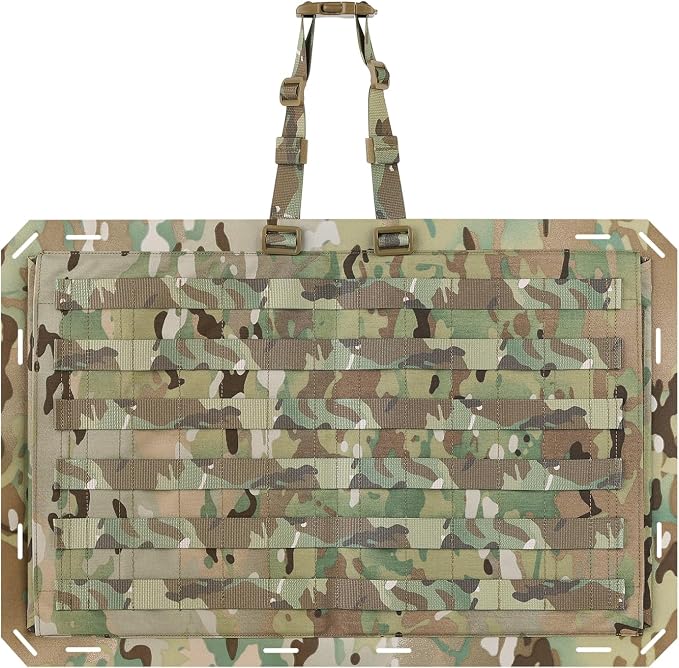 Molle Panels for Car Back Seat, Tactical Seat Back Organizer Covers for Vehicles Truck, Tactical Car Accessories Foldable for Universal Automotive (MC-Foldable)