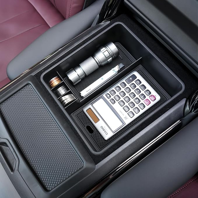 Center Console Organizer for 2023-2026 Range Rover & Range Rover Sport (without Refrigerator), Armrest Storage Box Insert Tray Interior Accessories