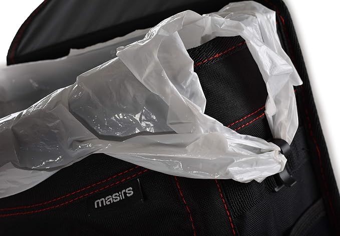 Masirs Vehicle Trash Can - Large Removable Leakproof Garbage Bag, Fasten The Car Waste Basket to Back or Front Seat Headrest. Great Garbage Can for Car, SUV, Truck, Van or Minivan.