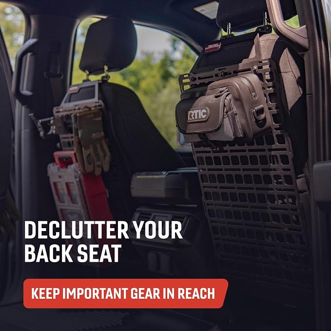 BuiltRight Industries Seat Back MOLLE Panel Organizer - Stage 2 Kit for Ford Raptor, F-150 (2015+), SuperDuty (2017+), and Ranger (2019+) | Made in USA