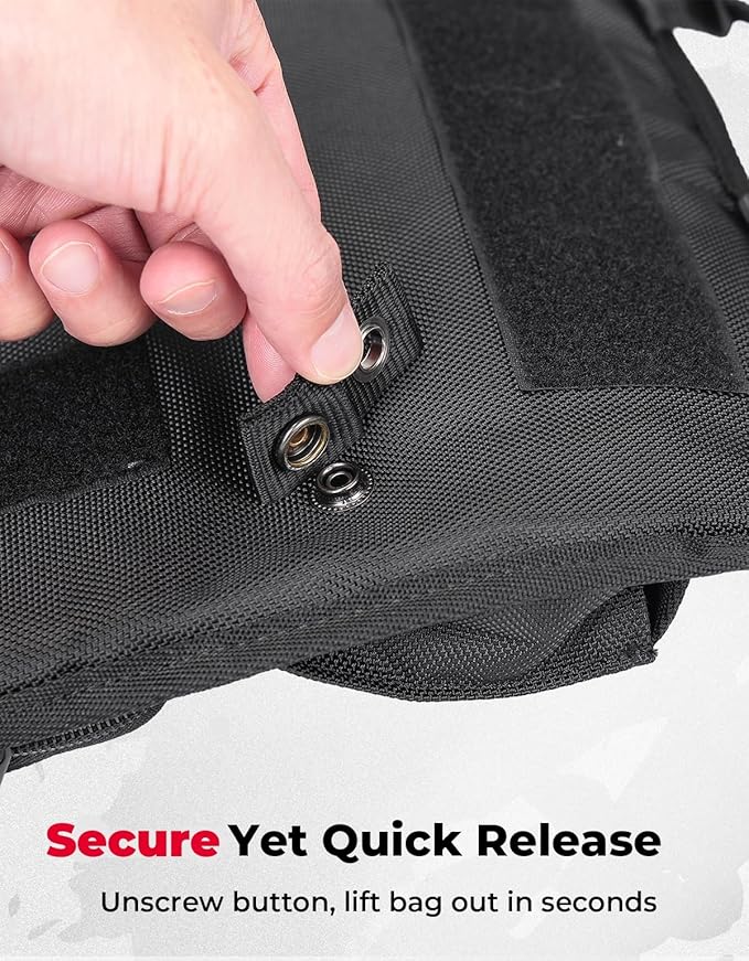 KEMIMOTO Upgraded Quick Release Organizer for Tour Pack Lid Compatible with Road Glide Road King Street Glide Touring Model Organizer Bag 1993-2013
