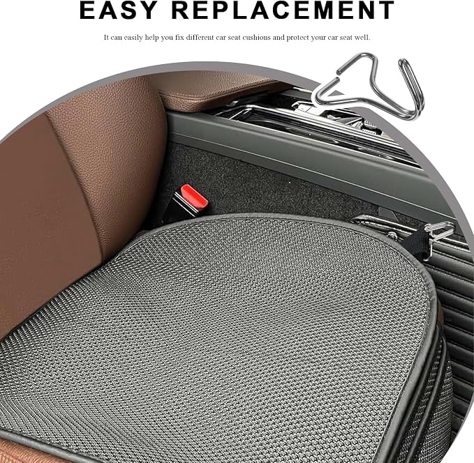 20 PCS Car Seat Cover Hooks, Metal Seat Pad Fixing Hanger Headrest Cover Locking Clip, Multi-Function Fixing Hook Cushion Pad Installation Replacement for Vehicle Seats