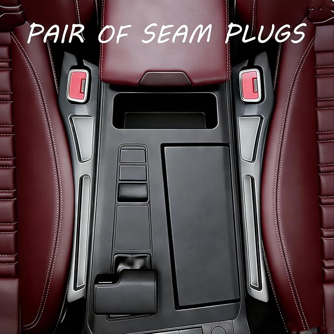 Seat Gap Filler - 2 PCS Car Seat Gap Filler Organizer for Storing Phones Keys Cards, Between Seat Car Gap Filler for Cars & SUVs (Black)