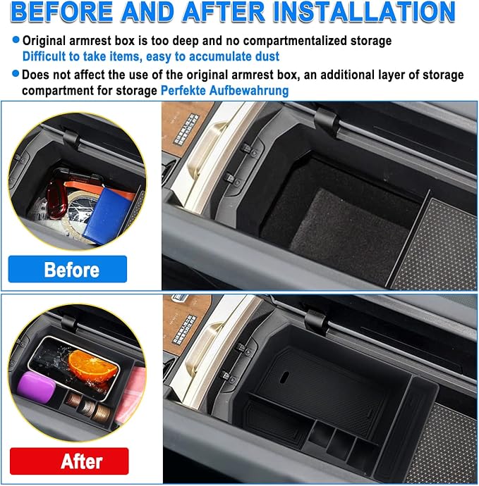 SHAOHAO 2026 iX I20 Console Organizer Tray Fit for 2022 2023 2024 2025 2026 iX Accessories Console Organizer 2023 2024 2025 2026 iX xDrive50, M60 Storage Box Insert Armrest Console Tray