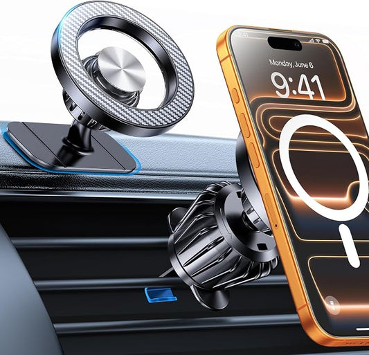 Kaistyle for Magsafe Car Mount【20 Strong Magnets】Magnetic Phone Holder for Car Phone Holder Mount Dash Mounted Holders Cell Phone Holders for Your Car Accessories for Women Men for iPhone 17 16 15 14