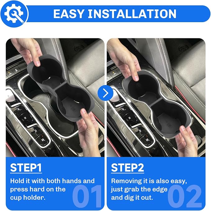 SXCY 2021 2022 2023 Envision Cup Holder Insert 2023 Buick Envision Accessories TPE Cup Holder Limiter for 2023 2022 Buick Envision Console CupHolder Adapter Non-Slip Drink Stopper Drink Stabilizer