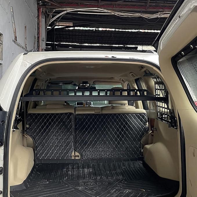 HIGH FLYING for Toyota Prado LC150/Lexus GX460 Car Molle Panels Storage Modular System Trunk Shelf Organizer Rear Cargo Racks (Install requires Side Panels)