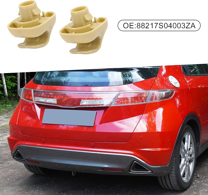 Sun Visor Clip 88217-S04-003ZA for Honda Civic 1996-2008 2pcs Plastic Beige
