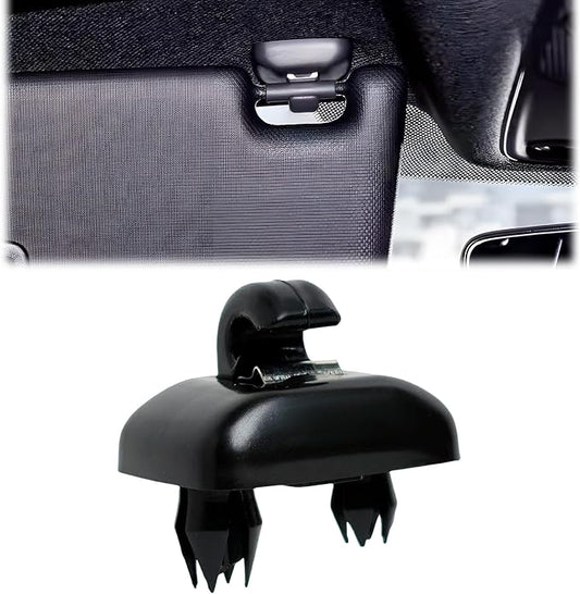 2015 Q5 Sun Visor Clip Replacement Compatible with Audi, Sunvisor Inner Clip for A1 A3 A4 A5 A6 Q3 Q5 S3 S4 S5 TT, ABS Construction Interior Sunscreen Holder Hook, OEM #8U0857562A (1Pcs Black)