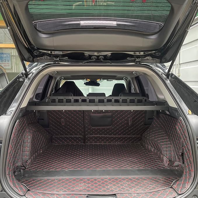 HIGH FLYING for Toyota RAV4 2019-2025 Car Accessories Modular Storage Molle Panel Cargo Shelf Organizer Luggage Carrier Rack Aluminum Alloy (with Split Cross Bar)