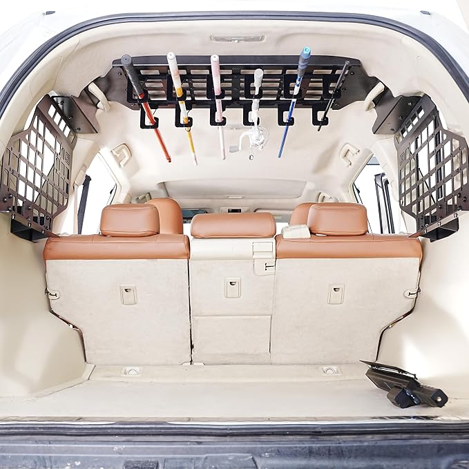 HIGH FLYING for Toyota Prado LC150/Lexus GX460 Car Molle Panels Storage Modular System Trunk Shelf Organizer Rear Cargo Racks