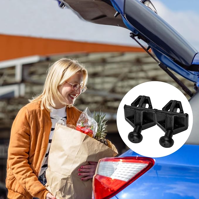 BuleVina 2 Pieces Replacement Car Parcel Shelf Cargo Cover Hook Clips Fit for 79916-d1000 Kicks 240SX Trunk Clip Compatible with Nissan Versa High Performance Automotive Accessories