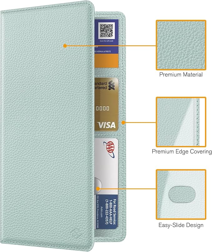 FINPAC Car Registration and Insurance Card Holder, Vehicle Glove Box Card Organizer Wallet Automobile Accessories for License