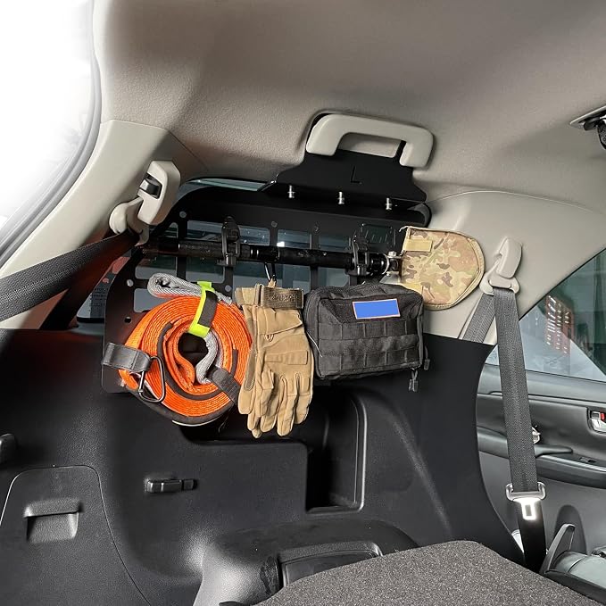 HIGH FLYING for Toyota Prado J150/Lexus GX460 Car Interior Molle Panels Storage Modular System Trunk Shelf Organizer Rear Cargo Racks (Trunk Pouches)
