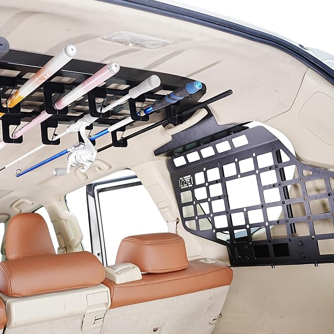 HIGH FLYING for Toyota Prado LC150/Lexus GX460 Car Molle Panels Storage Modular System Trunk Shelf Organizer Rear Cargo Racks