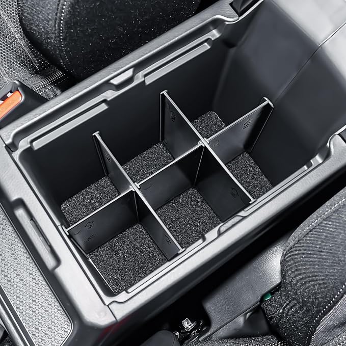 EDBETOS Center Console Divider Organizer Compatible with 2023 2024 2025 2026 Honda CRV Accessories LX/EX/EX-L/Sport Hybrid/Sport Touring Hybrid Armrest Secondary Insert Storage, Can Used w/Upper Tray