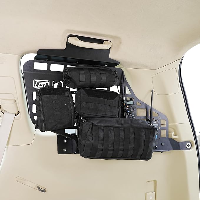 HIGH FLYING for Toyota Prado LC150/Lexus GX460 Car Molle Panels Storage Modular System Trunk Shelf Organizer Rear Cargo Racks (Side Panels)