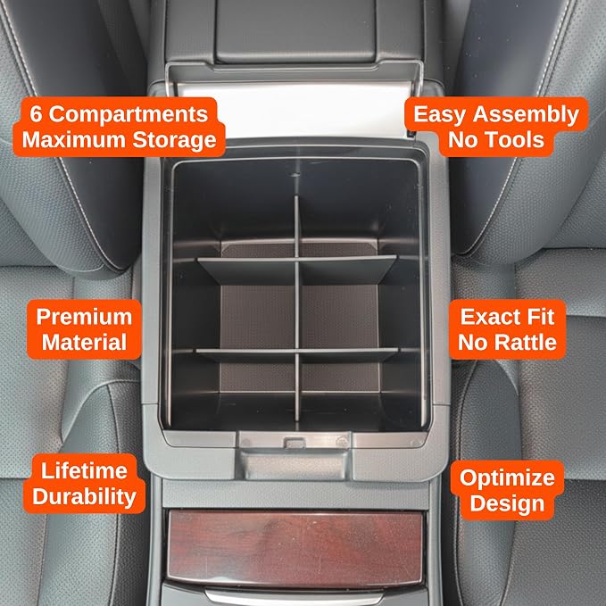 Vehicle OCD - Center Console Organizer for Lexus GX 460 (2010-2023) - Made in USA - SLX174