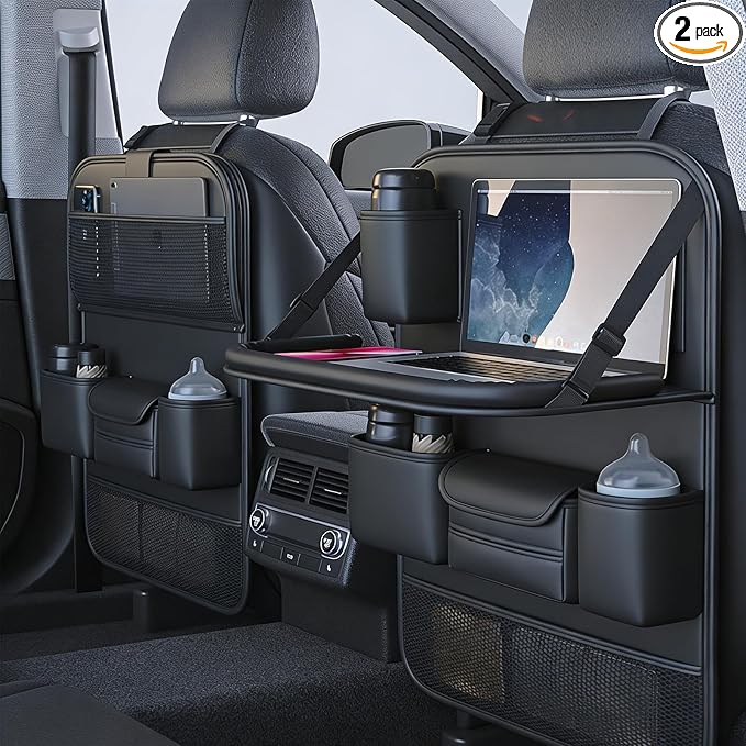 2 Pack - Back Seat Car Organizer, Car Organizerr, Back Seat Organizer, Seat Organizer, Car Organizer and Storage Box, Back of Seat Car Organizer, Seat Back Organizer.