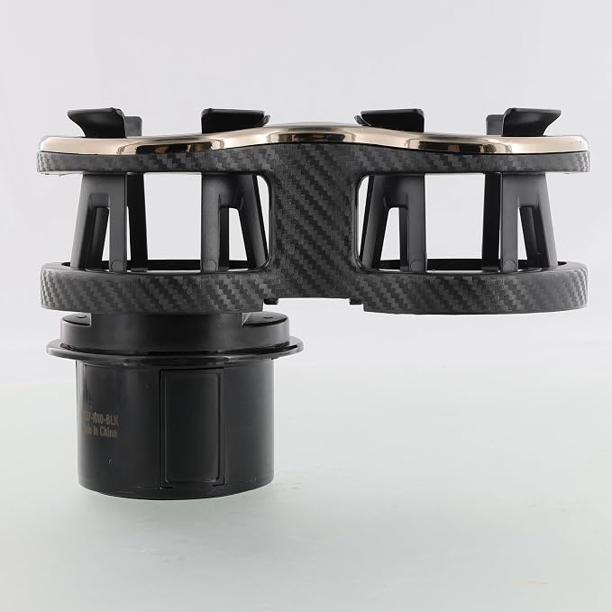 Armor All Cupholder 2 in 1 Expander, Turn 1 Cupholder to 2, Dual Drink Holder Expander with Adjustable Expandable Base to Fit Most Cars and Vehicles, Secure Hold with Drink Grips