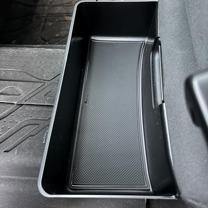 Floor Console Organizer for 2019-2026 Chevy Silverado/GMC Sierra 1500, 2020-2026 Silverado/Sierra 2500HD 3500HD Jump Seat Accessories Large-Capacity Hanging Tray(for Split-Bench Folding Seat Only)