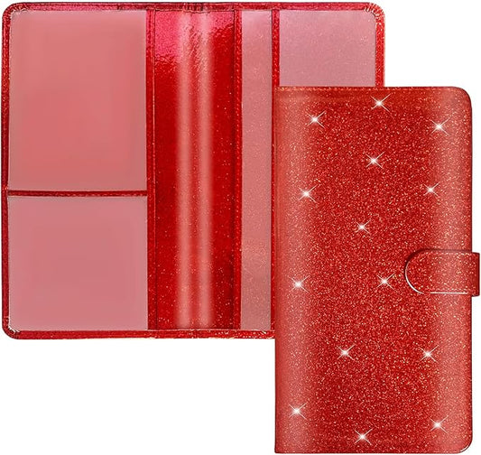 Car Registration and Insurance Card Holder - Leather Vehicle Glove Box Automobile Documents Paperwork Wallet Case Organizer for ID, Driver's License, Key Contact Information Cards