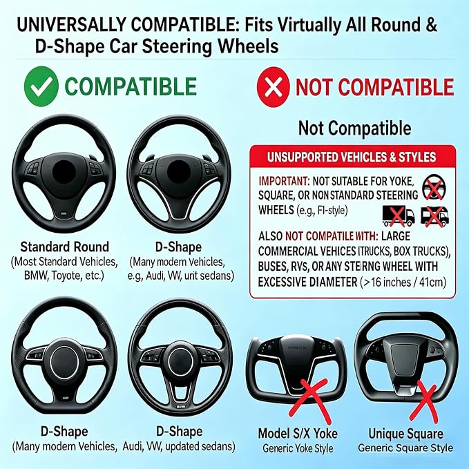2-in-1 Car Steering Wheel Desk & Seat Gap Organizer Tray | Carbon Fiber Finish, Foldable Adjustable, Multi-use for Laptop Work, Eating and Storage, Gifts for Truck/ Tesla or SUV Owners