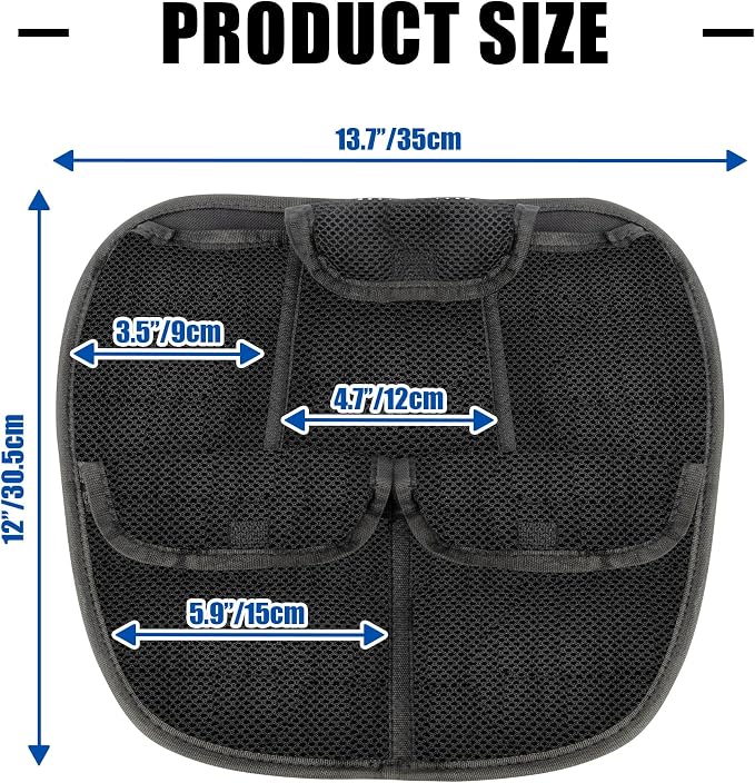 Front Trunk Lid Organizer with 5 Mesh Wall Pocket for Spyder, Frunk Tool Bag Storage Accessory for Can-Am Spyder F3 F3-S F3-T F3-L 2015-2025 (Black Style)