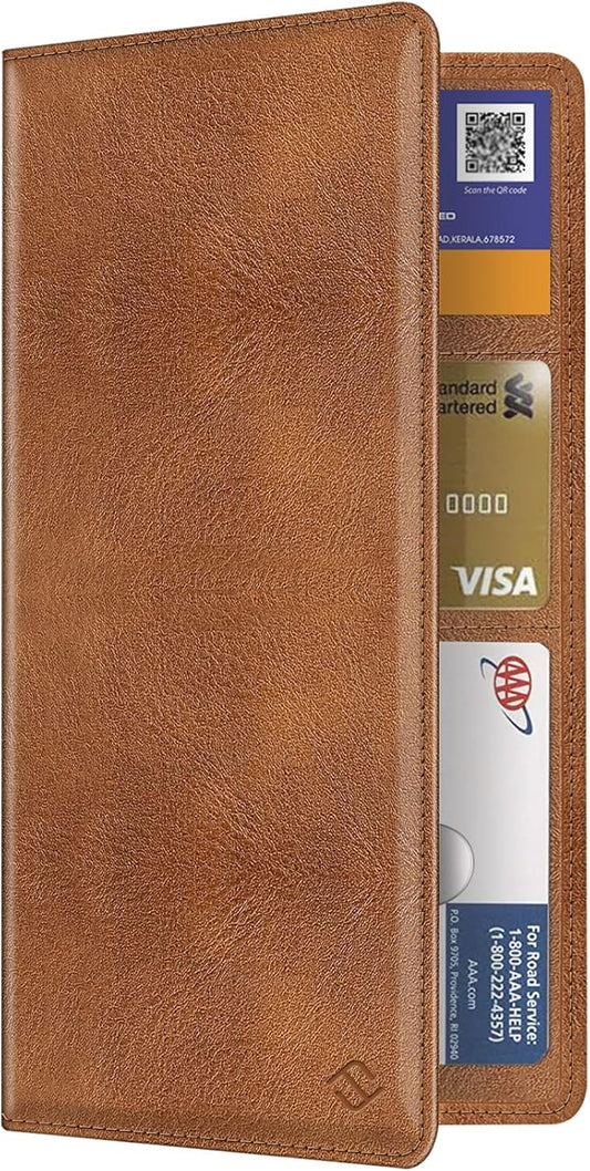 FINPAC Car Registration and Insurance Card Holder, Vehicle Glove Box Card Organizer Wallet Automobile Accessories for License