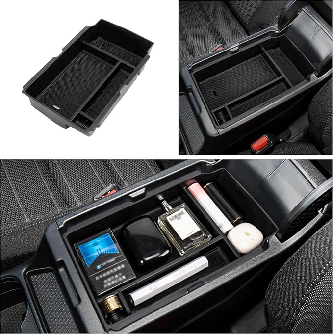 3PCS Center Console Organizer Compatible with 2023-2026 Honda CRV Accessories Armrest Hidden Drawer Storage Box for 2024 Honda CR-V Accessories