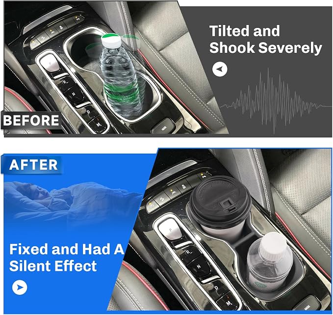 SXCY 2021 2022 2023 Envision Cup Holder Insert 2023 Buick Envision Accessories TPE Cup Holder Limiter for 2023 2022 Buick Envision Console CupHolder Adapter Non-Slip Drink Stopper Drink Stabilizer