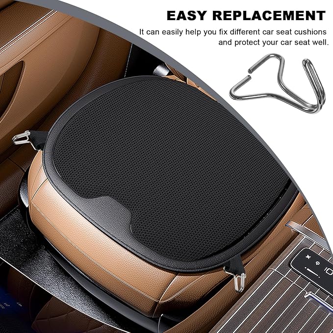 DXNQ 30 PCS Car Seat Cover Hooks, Fixing Hanger Fastener Locking Clip for Car Headrest Cover, Fixing Hook for Vehicle Seat Cushion Mat Installation Replacements, Car Accessories