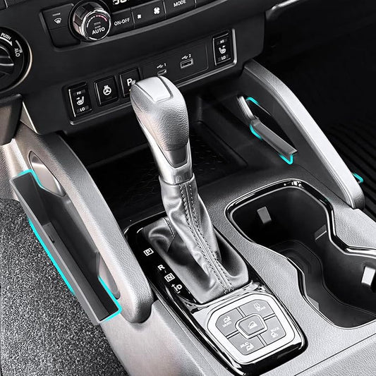 SHAOHAO for 2026 Nissan Frontier Center Console Organizer Gear Shift Tray Fit for 2022 2023 2024 2025 2026 Nissan Frontier Accessories (S, SV, Pro-X, Pro-4X, SL) Expand Storage Space Storage Box Hook