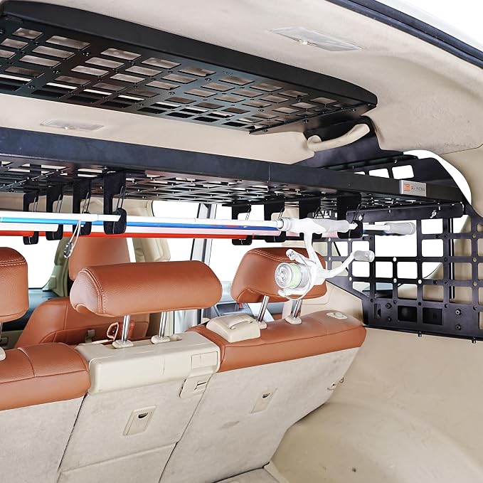 HIGH FLYING for Toyota Prado LC150/Lexus GX460 Car Molle Panels Storage Modular System Trunk Shelf Organizer Rear Cargo Racks